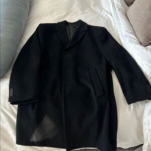 Nautica Men's Black Trench Coat